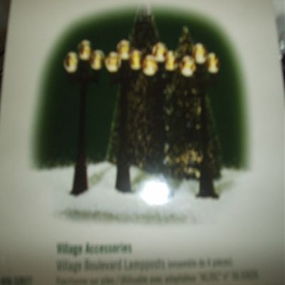 Department 56 Village Boulevard Lamp Post Set of 4