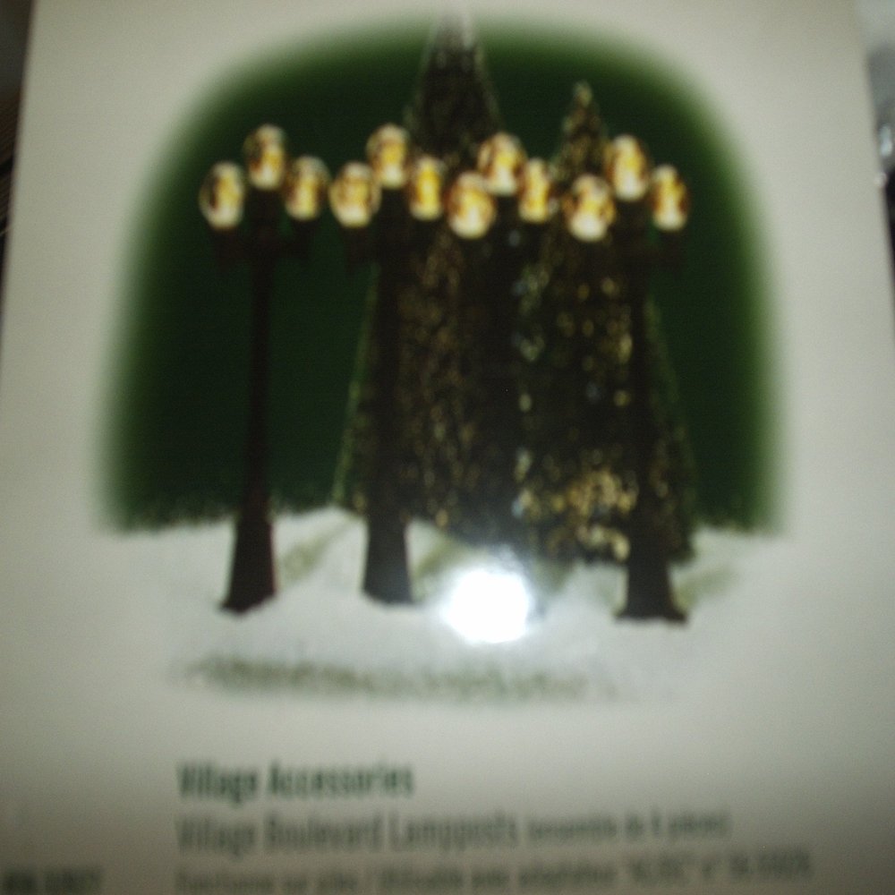 Department 56 Village Boulevard Lamp Post Set of 4