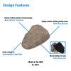 Rock Key Hider, Cash Hider, Medium, Pack of 1, Brown or Gray (90601) view 2