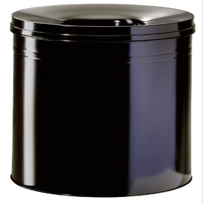 Durable 62 Litre Safe Round Waste Bin - Black