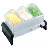 Broil King NBS-3SP Professional Stainless-Steel Triple Buffet Server with Plastic Lids view 1