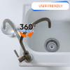 Aquaboon Non-Air Gap RO Faucet Brushed Nickel - Reverse Osmosis Faucet - Drinking Water Faucet for Kitchen Sink fits Water Filtration System - Filtered Water Faucet Stainless Steel - Beverage Faucet view 3