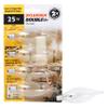 Sylvania Double Life Incandescent Light Bulb, B10, 25W, 150 Lumens, 2850K, Candelabra Base, Clear, Soft White - 4 Pack (13306) view 1