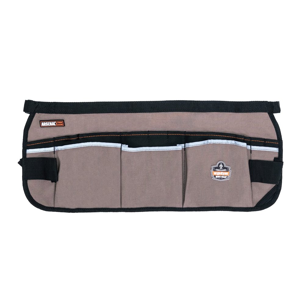 Ergodyne Arsenal 5706 Canvas Waist Tool Apron with 13 Pockets, Gray