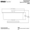 Kohler K8803-CP sink strainer basket view 3