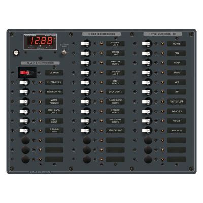 Blue Sea Systems 8382 DC Main + 35 Positions, White Toggle
