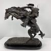 LIFETIME INTERNATIONAL INC American Handmade Bronze Sculpture Statue Bronco Buster By Frederic Remington Regular Size 24" Inches Tall view 2
