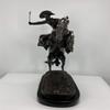 LIFETIME INTERNATIONAL INC American Handmade Bronze Sculpture Statue Bronco Buster By Frederic Remington Regular Size 24" Inches Tall view 3