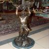 American Handmade 100% Bronze Sculpture Sculptures Statue Calling the Buffalo By Frederic Remington Medium Size view 1