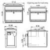 Gibraltar Mailboxes Mailsafe Medium Capacity Aluminum White, Wall-Mount Mailbox, MSK0000W view 4