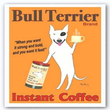 Bull Terrier Brand - Poster by Ken Bailey (22 x 30)