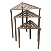 Achla Designs Triangular Nesting Accent Side Tables, Set of 3, Roman Bronze view 1