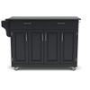 Create-a-Cart Black 4 Door Cabinet Kitchen Cart with Granite Top by Home Styles view 2