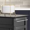 Create-a-Cart Black 4 Door Cabinet Kitchen Cart with Granite Top by Home Styles view 4