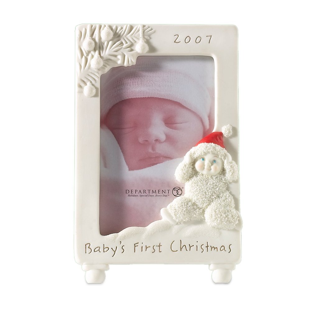 Department 56 Snowbabies Home Sweet Home Babys's First Christmas 2007 Frame