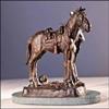 TROOPER THANATOPIS BRONZE STATUE HANDMADE SCULPTURE BY FREDERIC REMINGTON REGULAR SIZE 20 INCH HIGH view 2