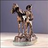 TROOPER THANATOPIS BRONZE STATUE HANDMADE SCULPTURE BY FREDERIC REMINGTON REGULAR SIZE 20 INCH HIGH view 3