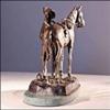 TROOPER THANATOPIS BRONZE STATUE HANDMADE SCULPTURE BY FREDERIC REMINGTON REGULAR SIZE 20 INCH HIGH view 4