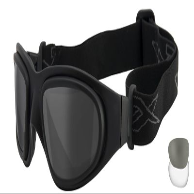Wiley X SG-1 Tactical Shooting Goggles Ballistic Rated Matte Black Frame Smoke Grey and Clear Lenses