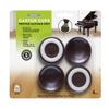 Slipstick CB605 Small Furniture Wheel Caster Cups/Floor Protectors with Non Skid Rubber Grip (Set of 4 Non Slip Furniture Cups) 1-3/4 Inch Round - Chocolate Brown view 1