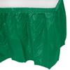 3 Kelly Green Plastic Table Skirts 29 in X 13 Ft Stretches to 19ft view 1
