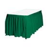3 Kelly Green Plastic Table Skirts 29 in X 13 Ft Stretches to 19ft view 2