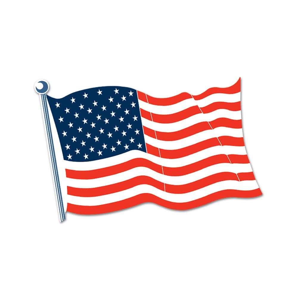 American Flag Cutout Party Accessory (1 count)