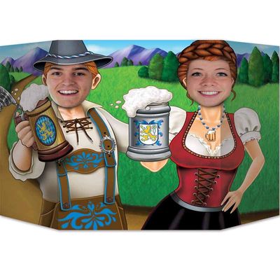 Beistle Oktoberfest Couple Photo Prop