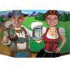 Beistle Oktoberfest Couple Photo Prop view 1