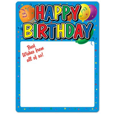 Happy Birthday Partygraph Party Accessory (1 count)