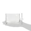 1 X 5 Clear Glass Square Vase 5x5x5 view 2