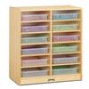 Jonti-Craft 06130JC 12 Bins Mobile Storage with Clear Bins view 1