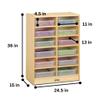 Jonti-Craft 06130JC 12 Bins Mobile Storage with Clear Bins view 2