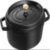 staub La Cocotte Oval 40500-271 Pico Cocotte Oval Black 10.6 inches (27 cm) Large Two-Handed Cast Iron Pot Induction Compatible view 1