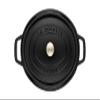 staub La Cocotte Oval 40500-271 Pico Cocotte Oval Black 10.6 inches (27 cm) Large Two-Handed Cast Iron Pot Induction Compatible view 3