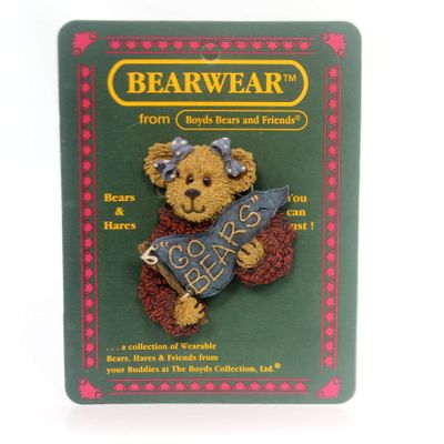 Boyds Bearwear Pin Cheerleader Kimberly Cheerenshout Got Spirit #26053