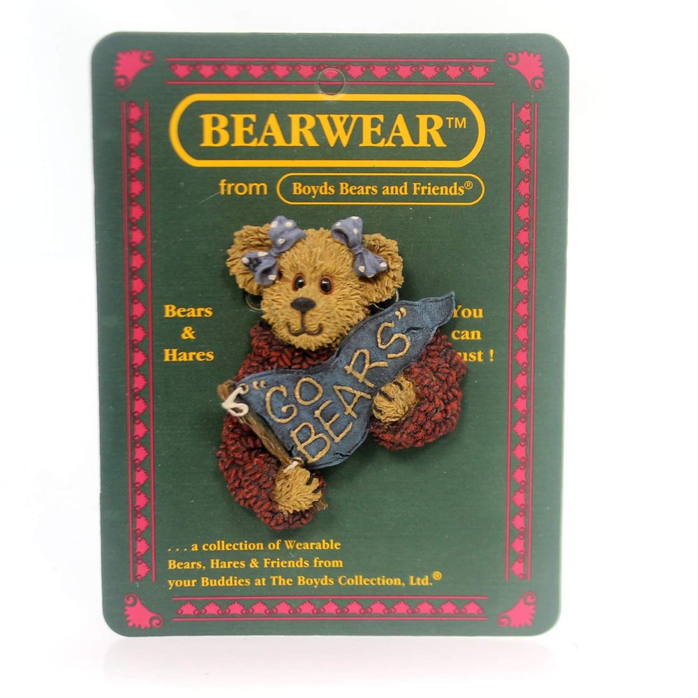 Boyds Bearwear Pin Cheerleader Kimberly Cheerenshout Got Spirit #26053