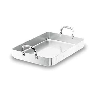 LACOR Chef-Aluminium Roaster, 55cm, Silver