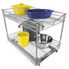 LYNK PROFESSIONAL Pull Out Cabinet Organizer - Slide Out Drawer for Kitchen Cabinets - Sliding Pantry Shelves - Roll Out Shelf for Pots, Pans, Lifetime Ltd Warranty - 2 Tier view 1