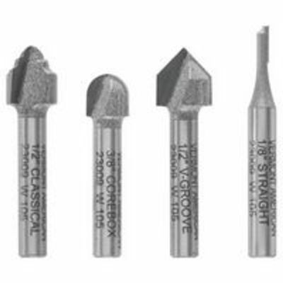 Vermont American 23009 VA Carbide Decor Surfacing Set, 4-Piece