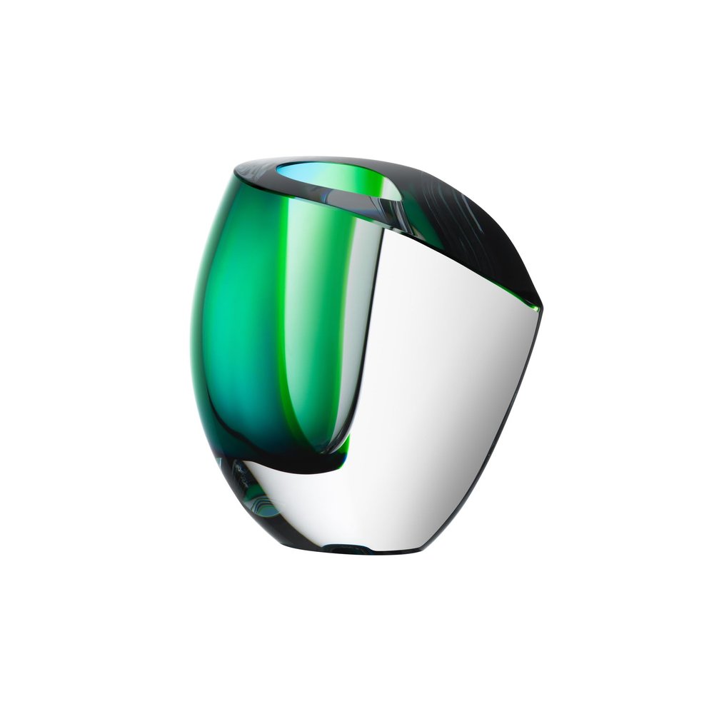 Kosta Boda Mirage Vase, Blue/Green, Medium