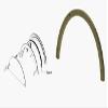 CRL Duranodic Bronze Optional Spacer Kit for 723DU Half-Round Ticket Window view 1