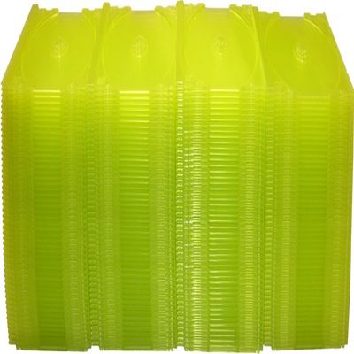 (200) Translucent Yellow Green Colored Replacement CD Trays/Inserts for CD Jewel Boxes! #CDIS80TL