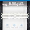 ICC Rack Mount 110 Wiring Block, 200-Pair, Rack-Mount Panel for Voice and Data, 2 RMS, UL 1863, TAA & Section 889 Compliant view 2