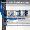 ICC Rack Mount 110 Wiring Block, 200-Pair, Rack-Mount Panel for Voice and Data, 2 RMS, UL 1863, TAA & Section 889 Compliant view 3