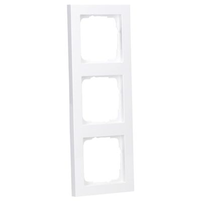 Gira 021329 Frame 3-Socket E2 Pure White Glossy 021329