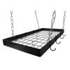Rogar Black Rectangle Pot Rack with Grid view 1