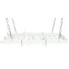 Rogar Black Rectangle Pot Rack with Grid view 4