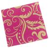 Entertaining with Caspari Filigree Paper Cocktail Napkin Package in a Gift Box, Fuchsia view 1