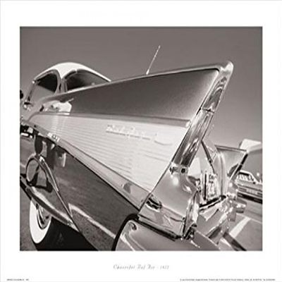 1art1 Cars Poster Art Print - Chevrolet Bel Air, 1957 (28 x 20 inches)